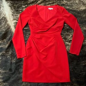 Gianni Bini red cocktail dress